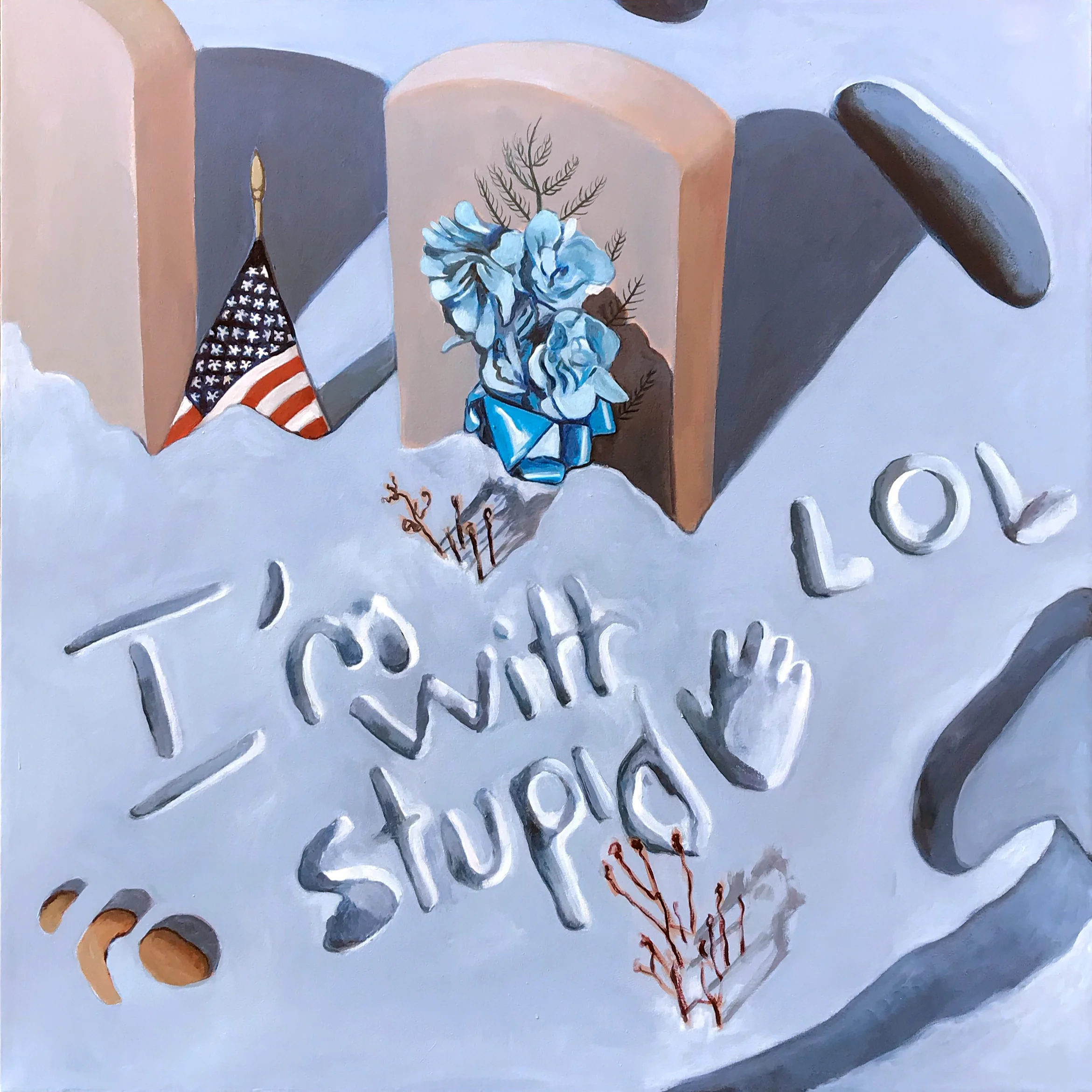 I Still Miss You oil on canvas 48 X 48 inches 2018