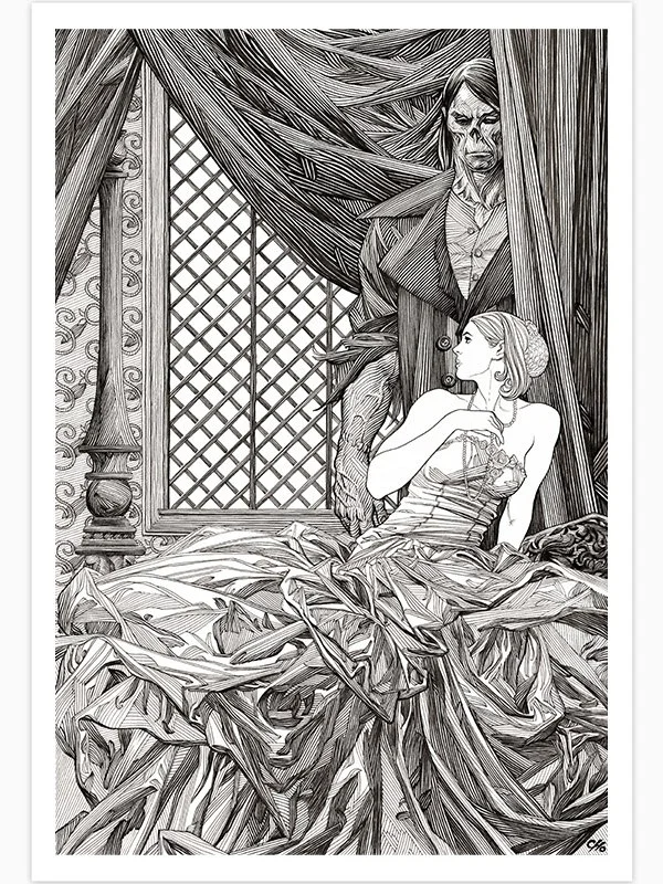 Frankenstein by Frank Cho - 13 x 19" Signed Print