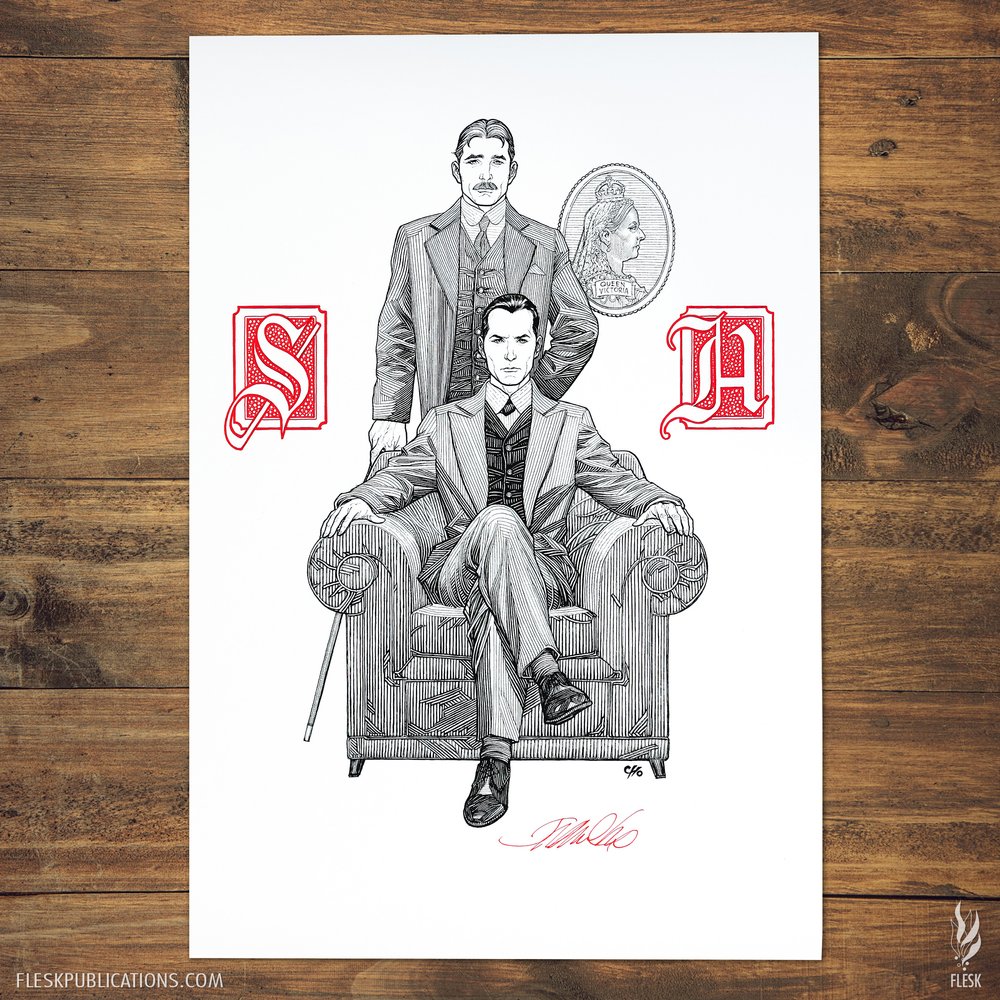 Rule 63 Sherlock Holmes and Dr. Watson Art Print for Sale by LochNestFarm