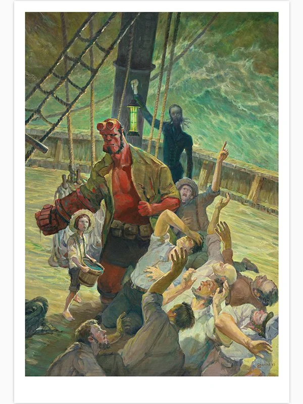 Into the Silent Sea by Gary Gianni -- 13 x 19" Signed Print