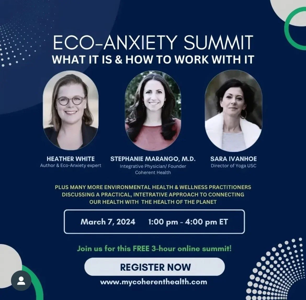 Panel with My Coherent Health | Eco-Anxiety: What It Is + How To Work With It