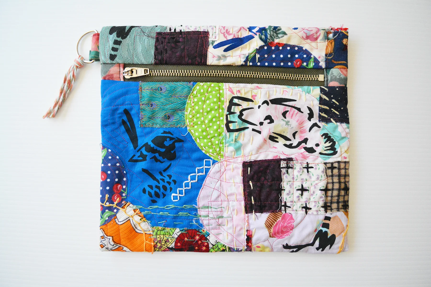 JuanitaTortilla Bird Textile Patchwork Art No.1 (1).jpg