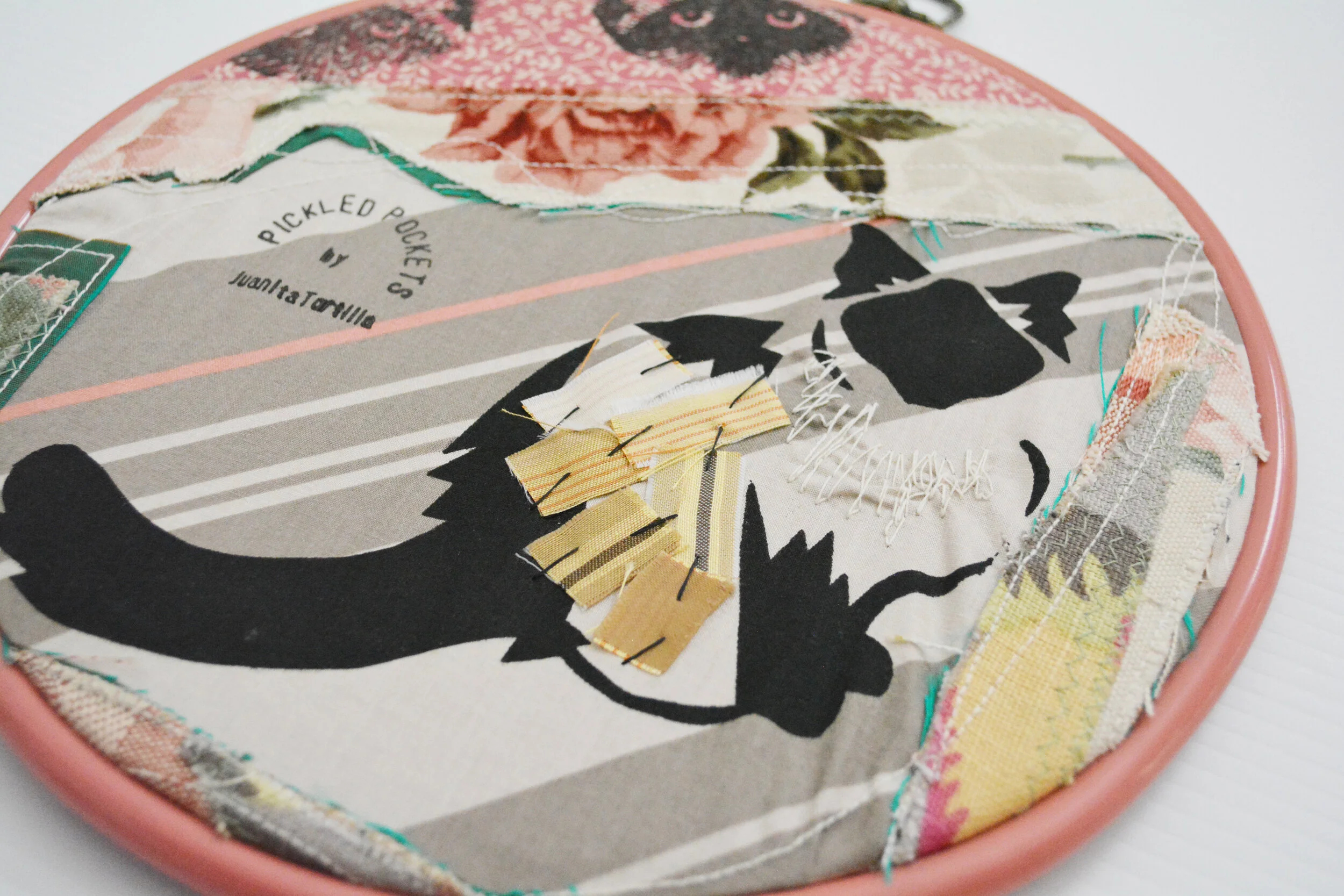 JuanitaTortilla PickledPockets Textile Collage Vintage Hoop 10inch (3).jpg