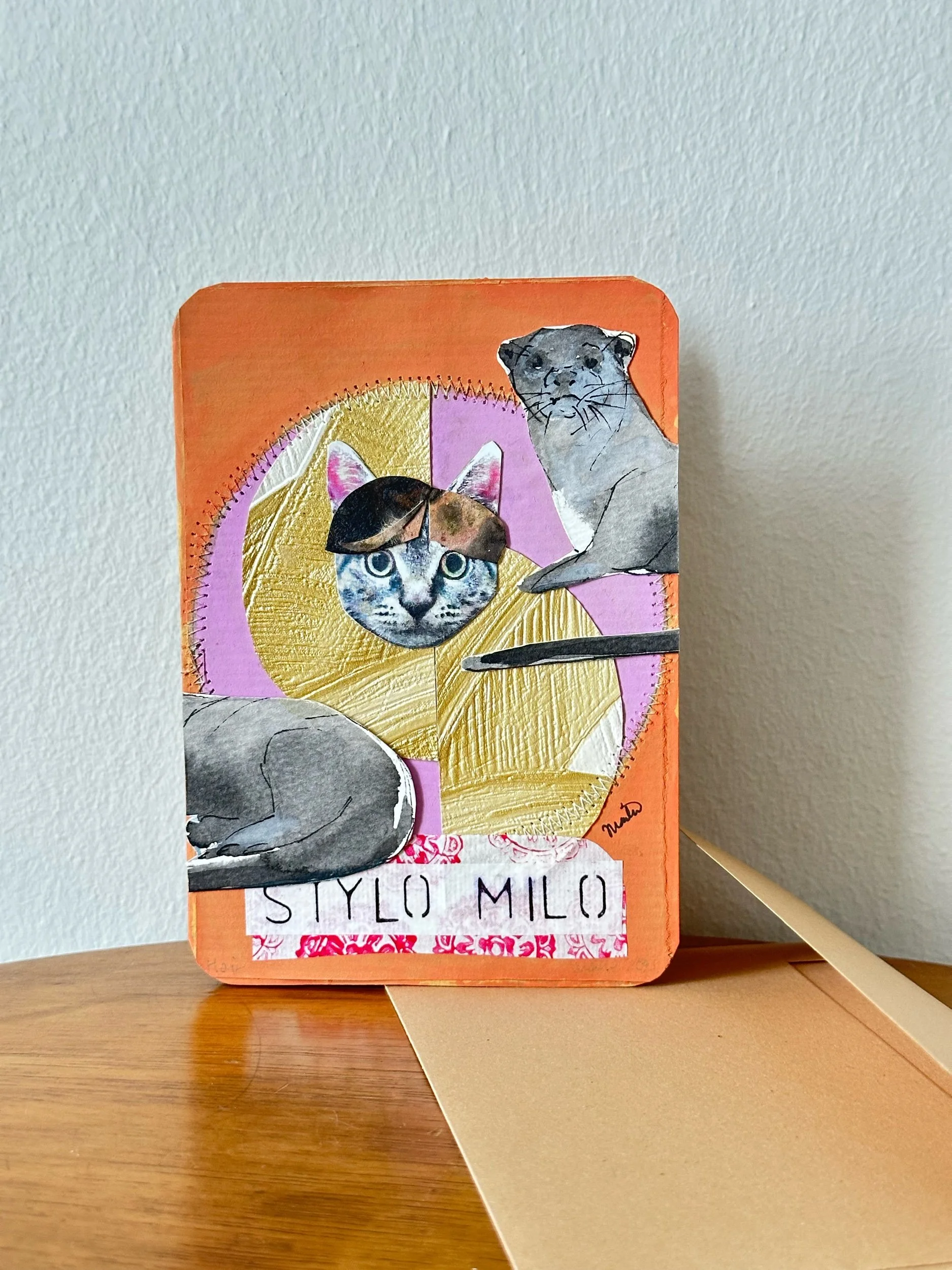 Otter says Stylo Milo (Card + Envelope)