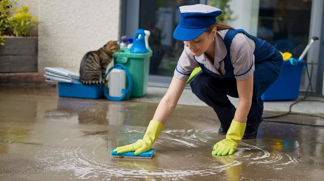 How To Clean Cat Pee On Concrete (Quick Guide)