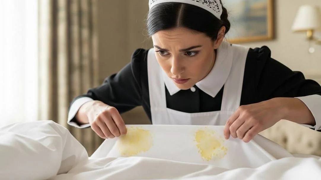 yellow spots on sheets