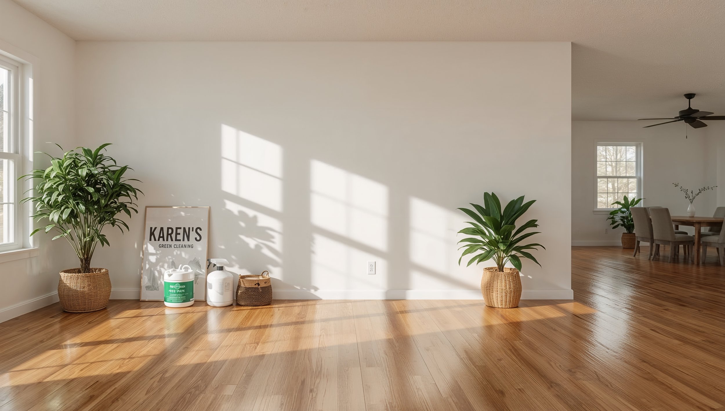 Karen's Green Cleaning Banner in Payne Phalen St. Paul Living room