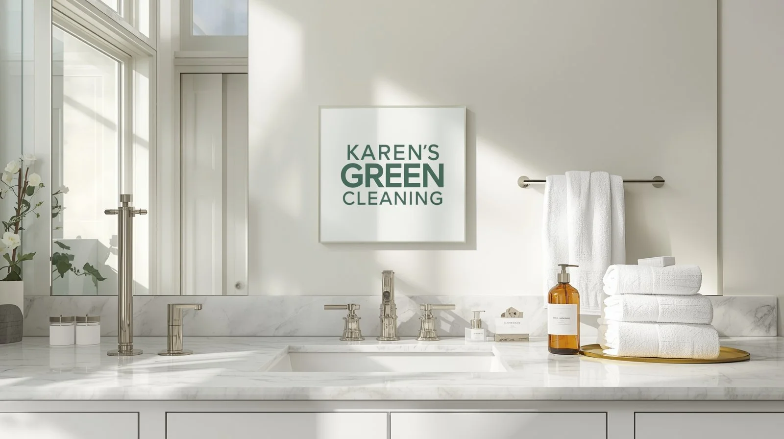 Immaculate bathroom after Karen’s Green Cleaning service in Lind-Bohanon Minneapolis