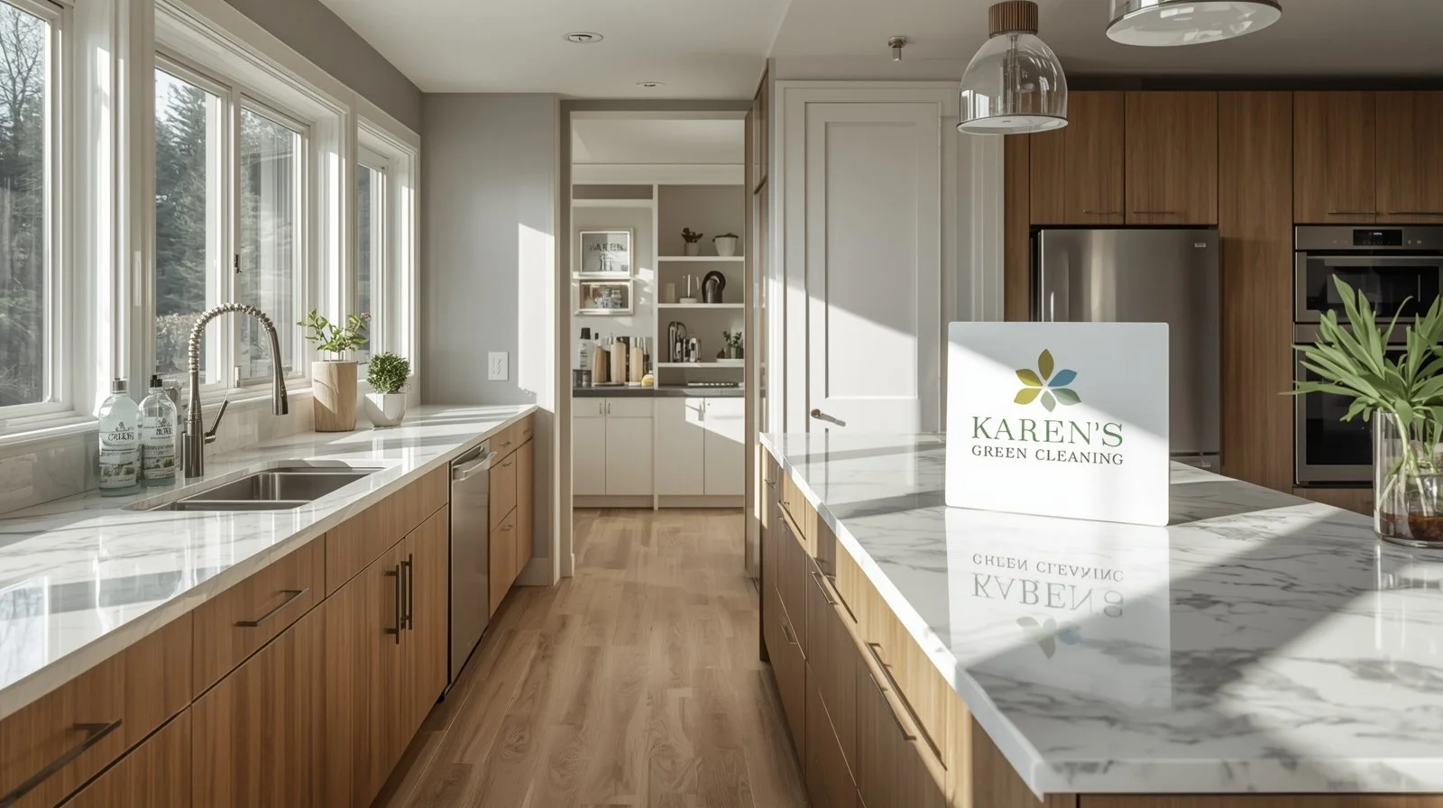 Fridley Minnesota kitchen cleaned by Karen’s Green Cleaning