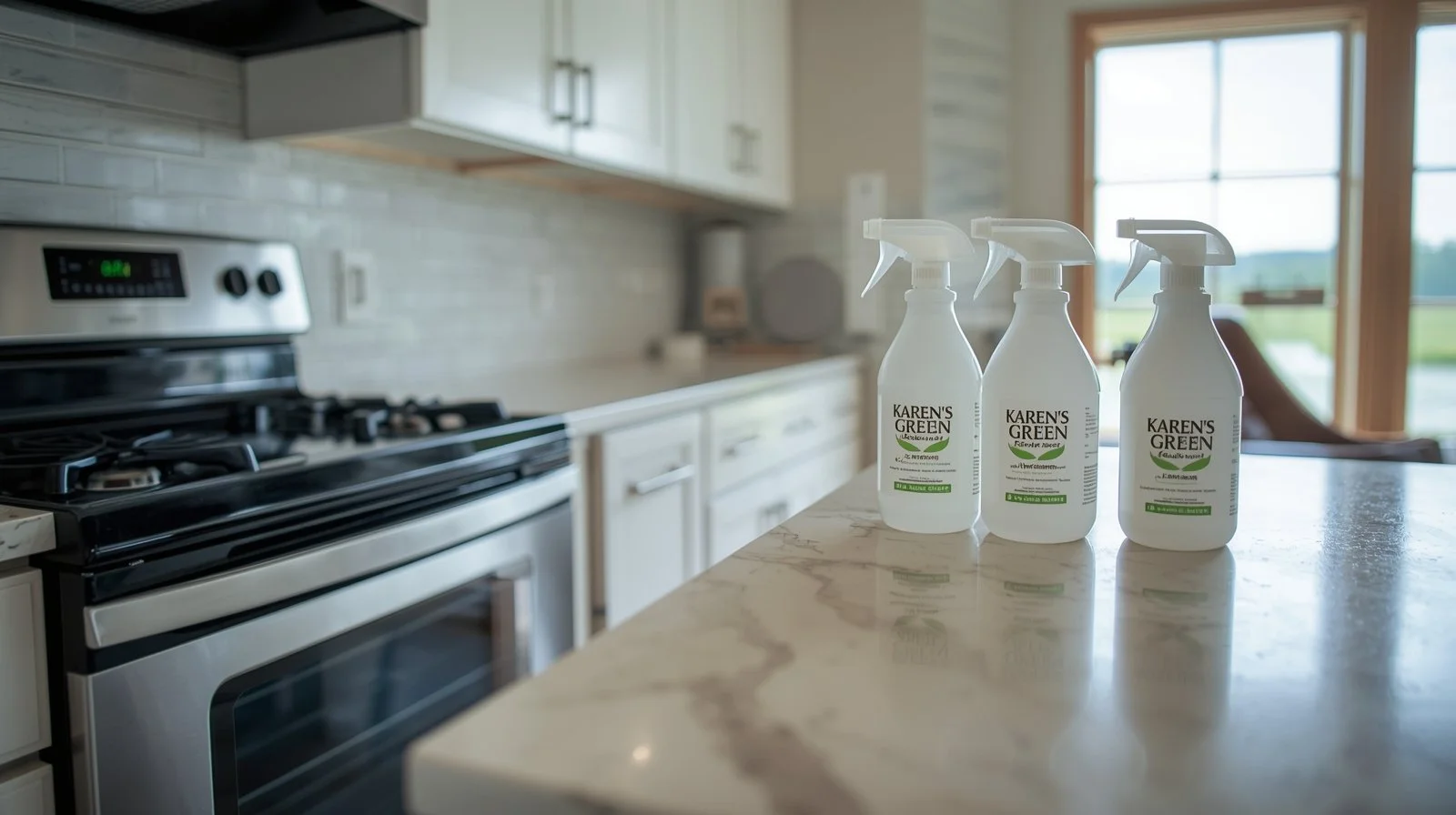 Dayton Minnesota suburban home exterior freshly cleaned by Karen’s Green Cleaning.