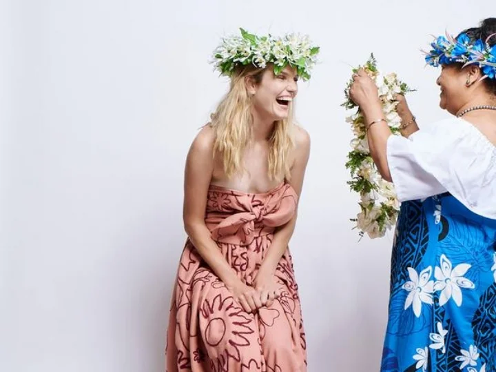 Karen Walker X Kūki ‘Airani Creative Māmās, image supplied.