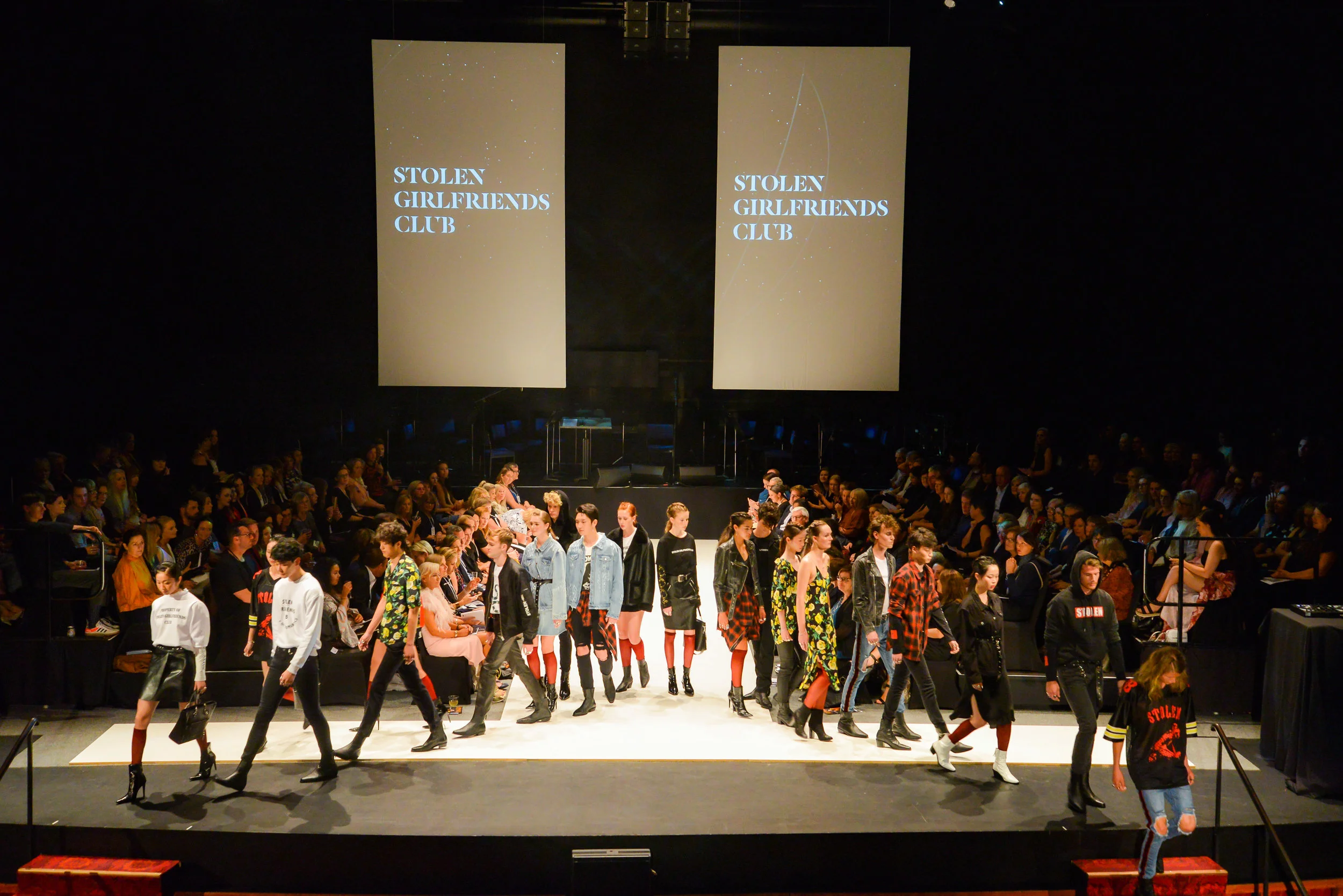 Stolen Girlfriends Club show their current collection in celebration of 20 years of iD. Photo: Chris Sullivan.