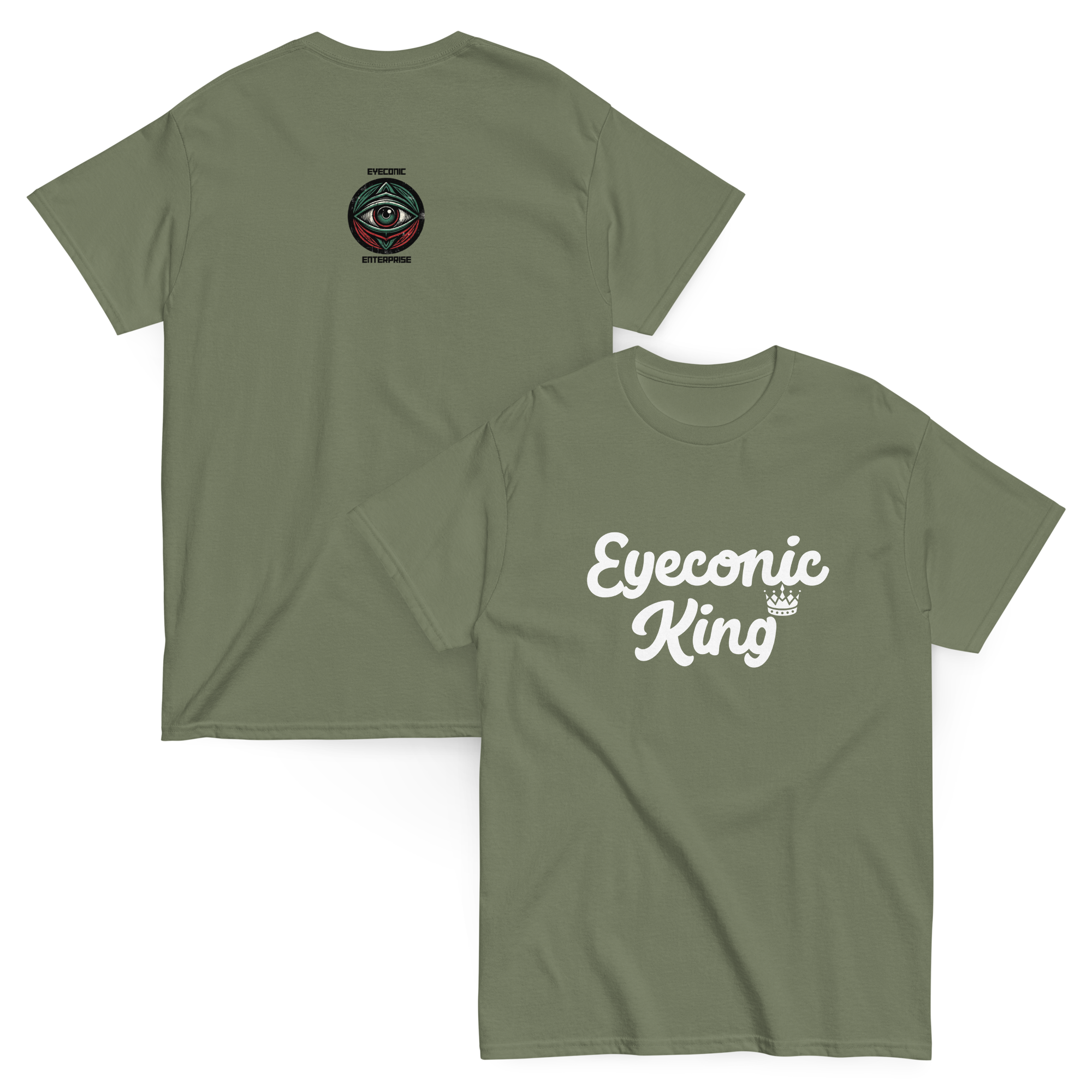 unisex-classic-tee-military-green-front-and-back-69f135c1c9365.png