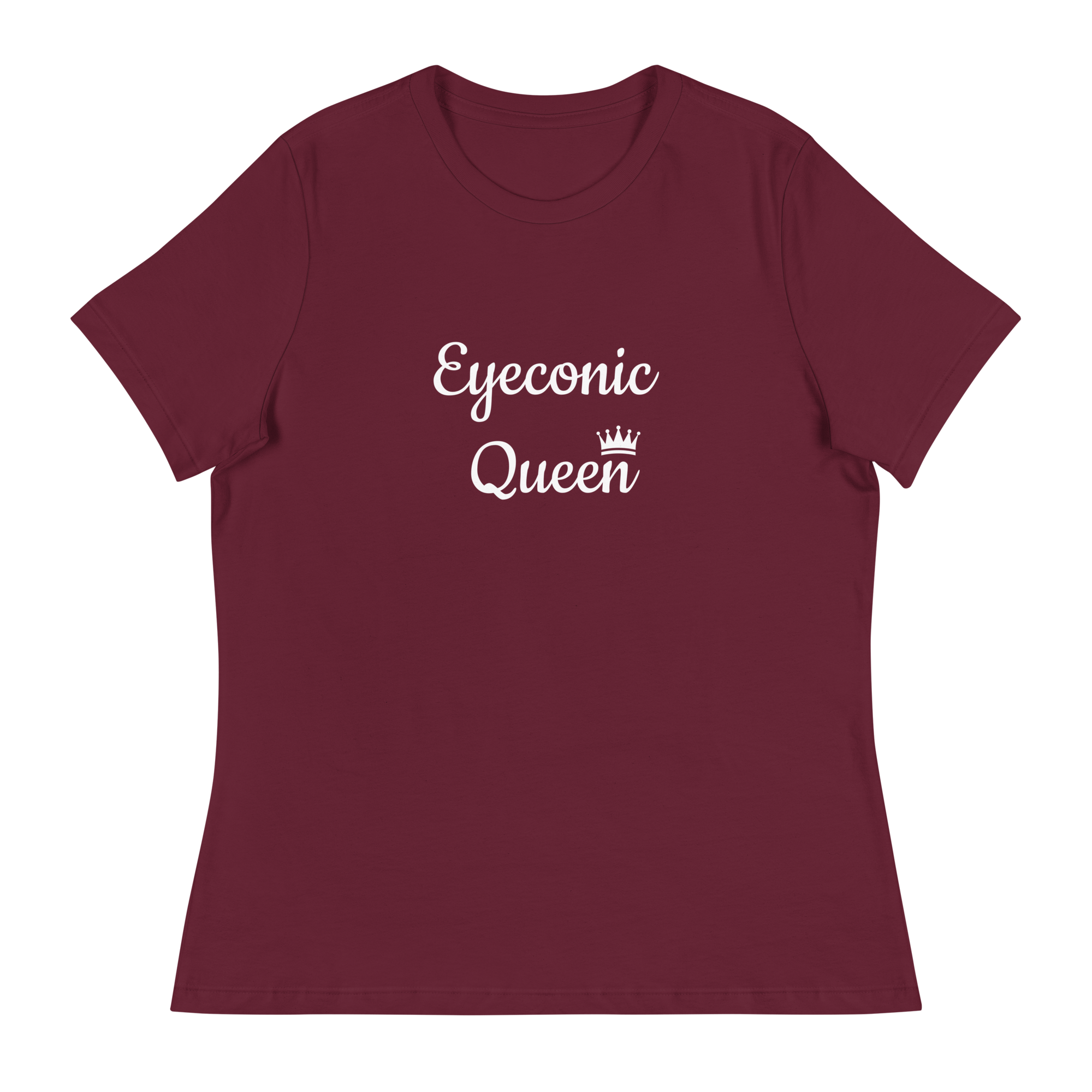 womens-relaxed-t-shirt-maroon-front-69f10f043633e.png