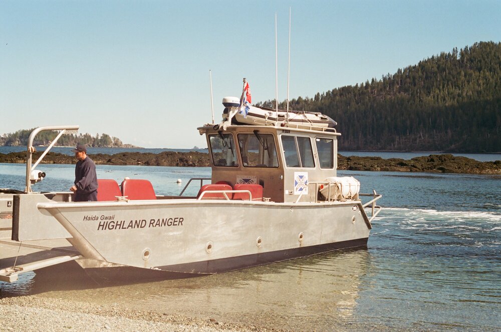 The Highland Ranger, our trusty vessel. (Film Photo: Trixie Pacis)