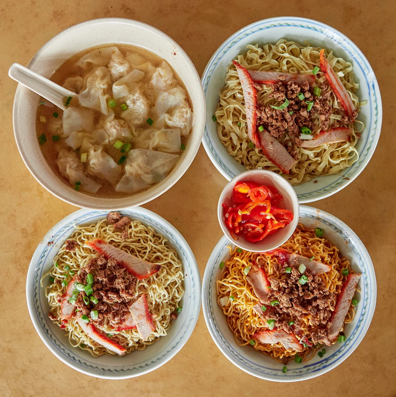 Variations of Sarawak Kolok Mee