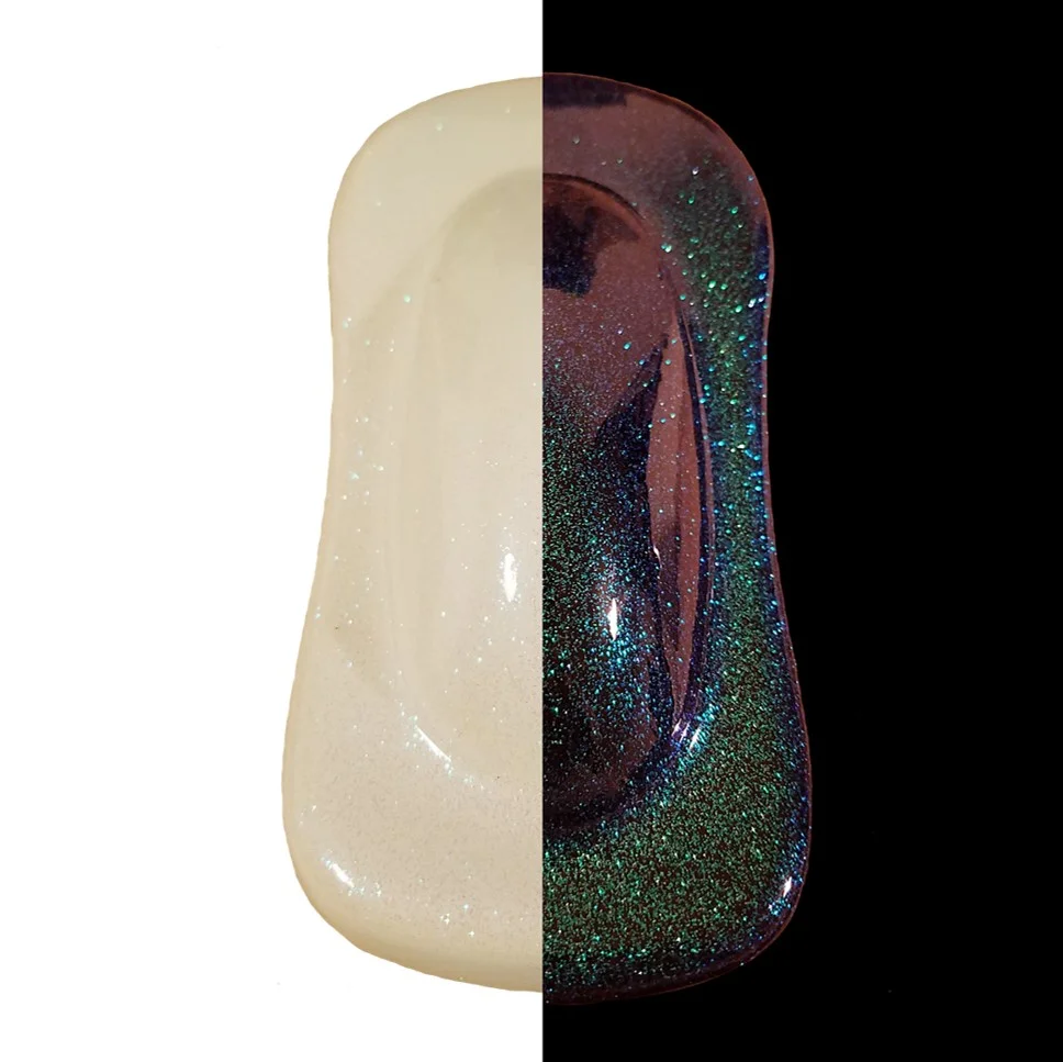 Blue Green Iridescent Metal Flake (423)