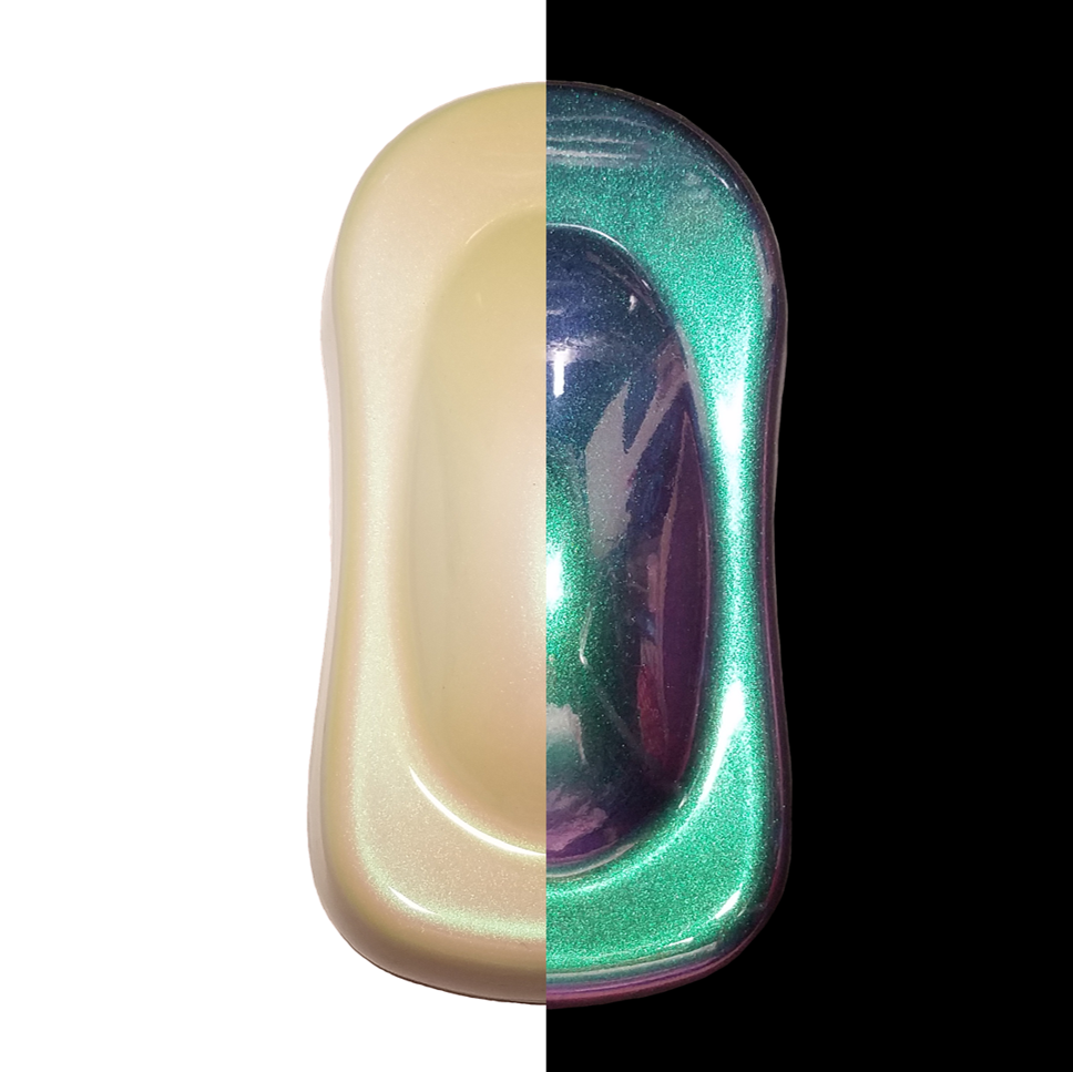 Ultra Violet-Blue-Green Chameleon Metal Flake