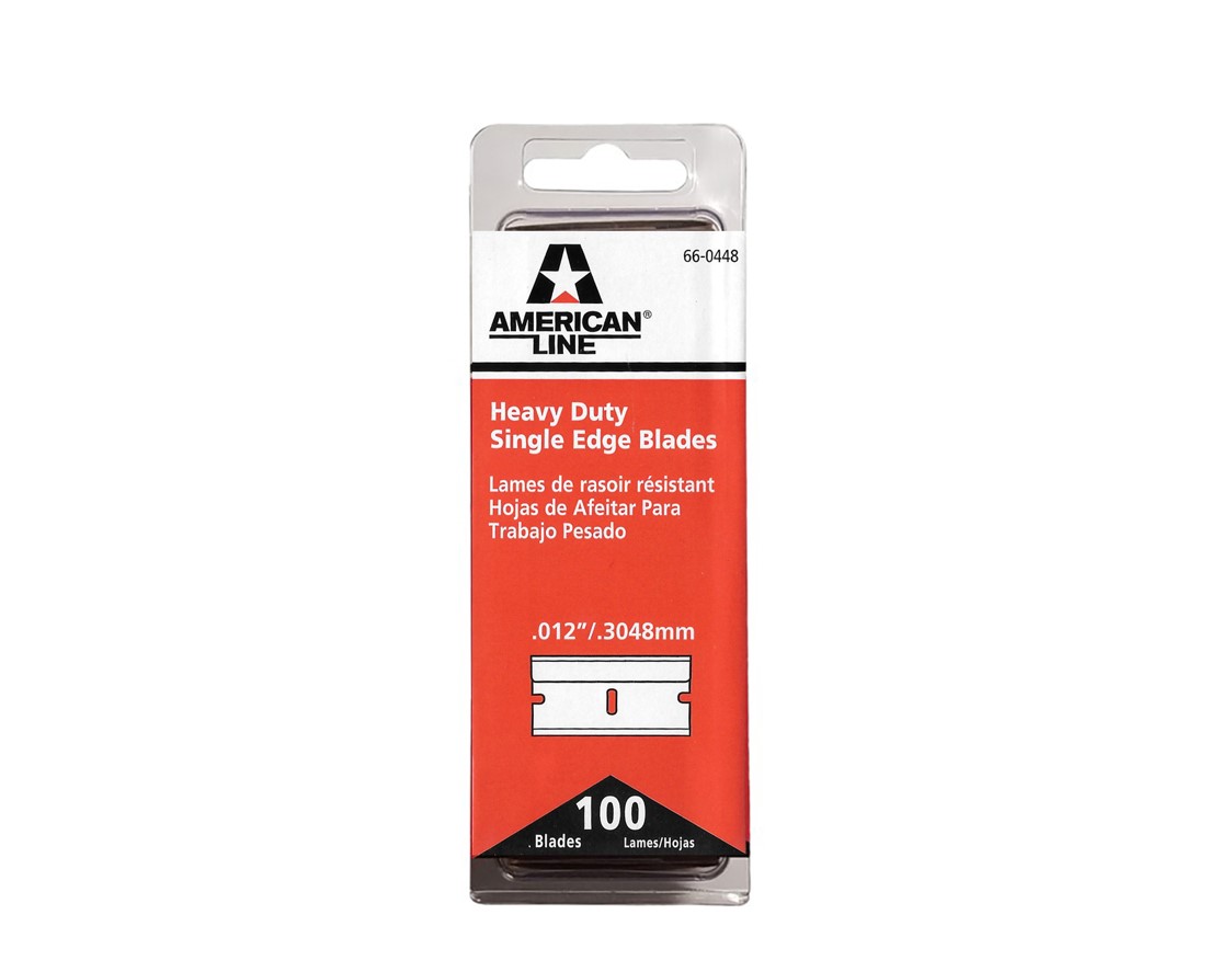 American Line .012" Industrial Single Edge Blades (100pcs)