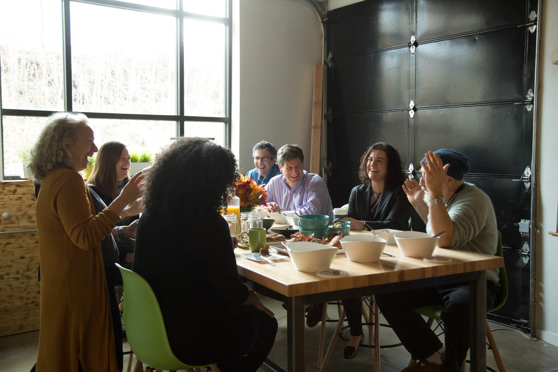 A Friday morning 818 Community Breakfast.