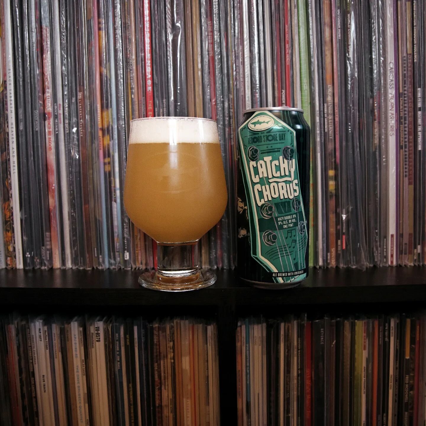 The only thing I love more than beer or records...is beer about records. 
.
@DogfishHead has had the distinct honor of brewing the Official Beer of #RecordStoreDay for eight consecutive years, and 2023's offering has me more pumped than ever for viny