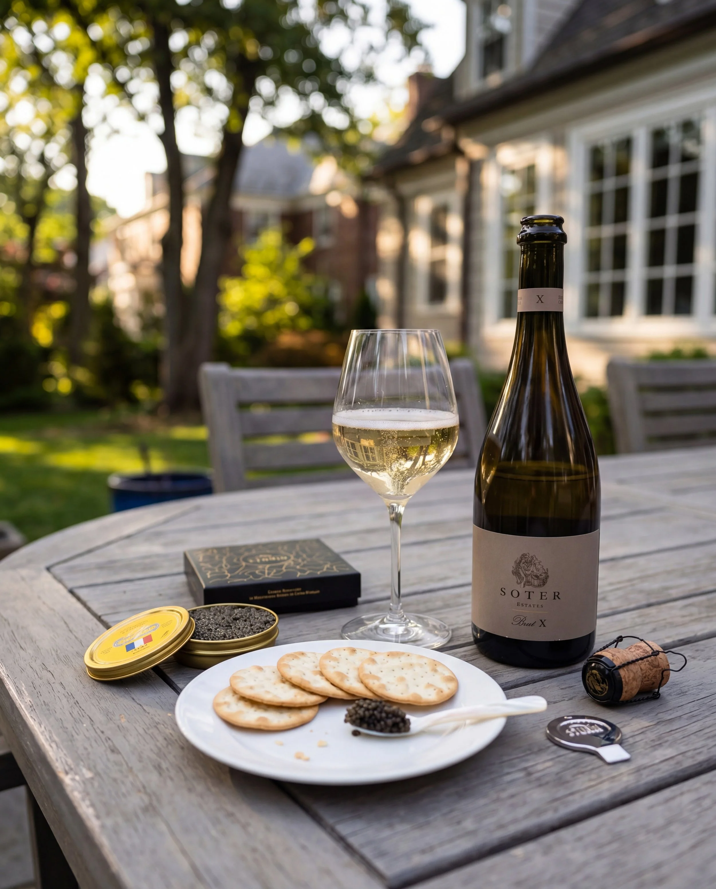 My financial advisor told me to diversify my assets, so I'm heavily investing in French caviar and bone-dry Oregon bubbles. 📈 🍾

This is the ultimate high-high pairing: World-class, luxurious ingredients that demand your full attention, served with