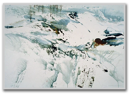 “Tundra” Watercolor and Gesso