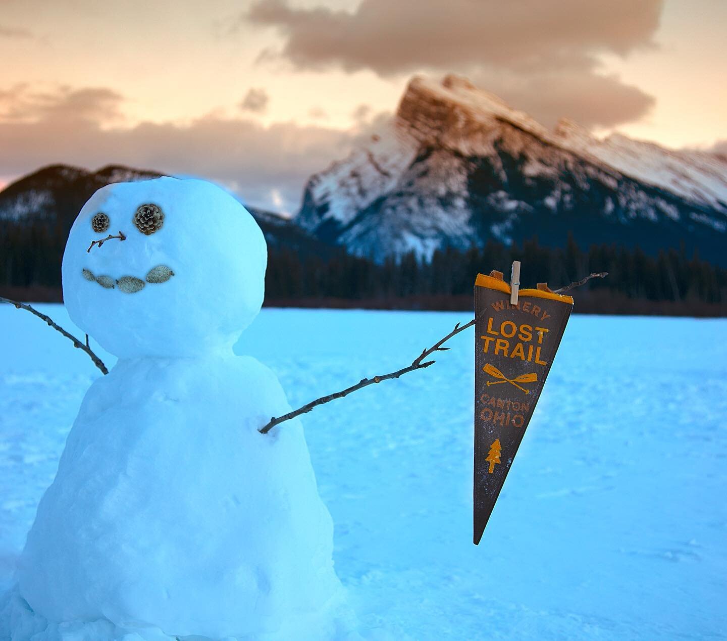 Snow storms and mountain days&hellip; ❄️ 
.
#banff #banffnationalpark #banffalberta #alberta #designer #design #yohoco #pennants #pennant #losttrailwinery #ohio #canada