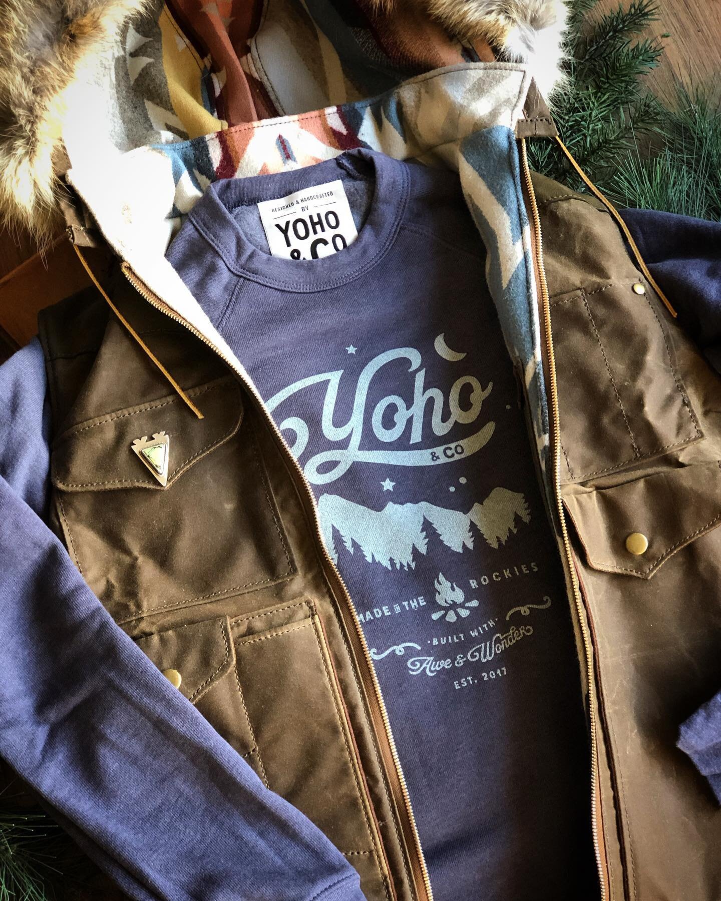 A little bit of awe and wonder&hellip; Named for our favourite place on earth, Yoho National Park, Yoho &amp; Co invites you to play, wander, and share your love of the world&rsquo;s wild and beautiful places. 
.
#yohoco #pennants #pennant #designer 