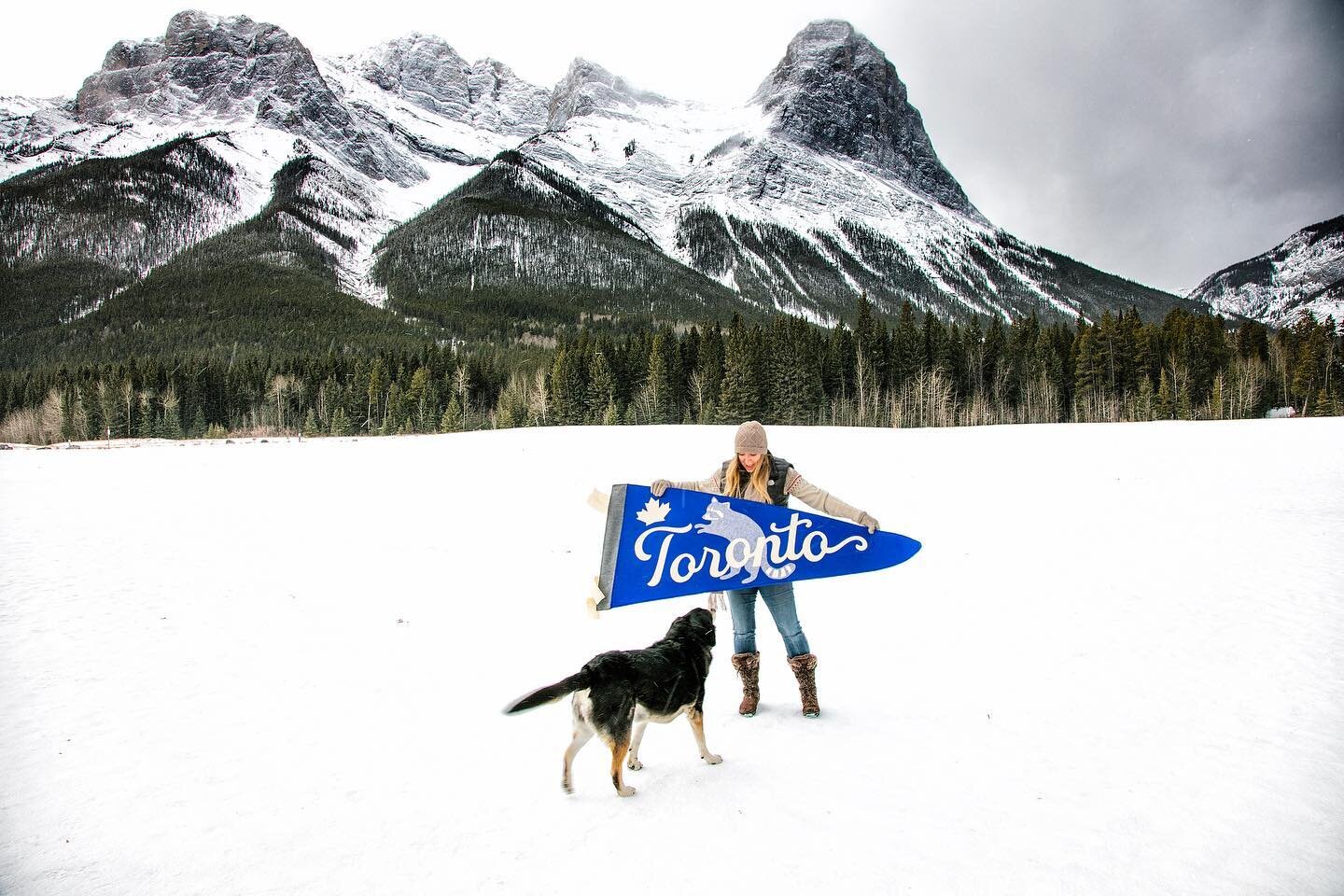 Winter friends are the best friends ❄️ 
.
#canada #yohoco #designer #design #toronto #pennants #pennant