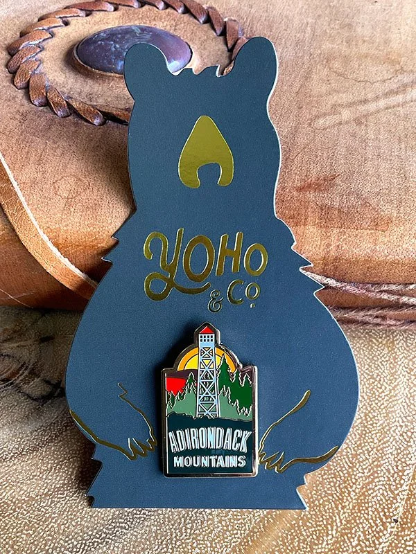 Yoho and Co. Collectible Designer Pin - Adirondacks Firetower