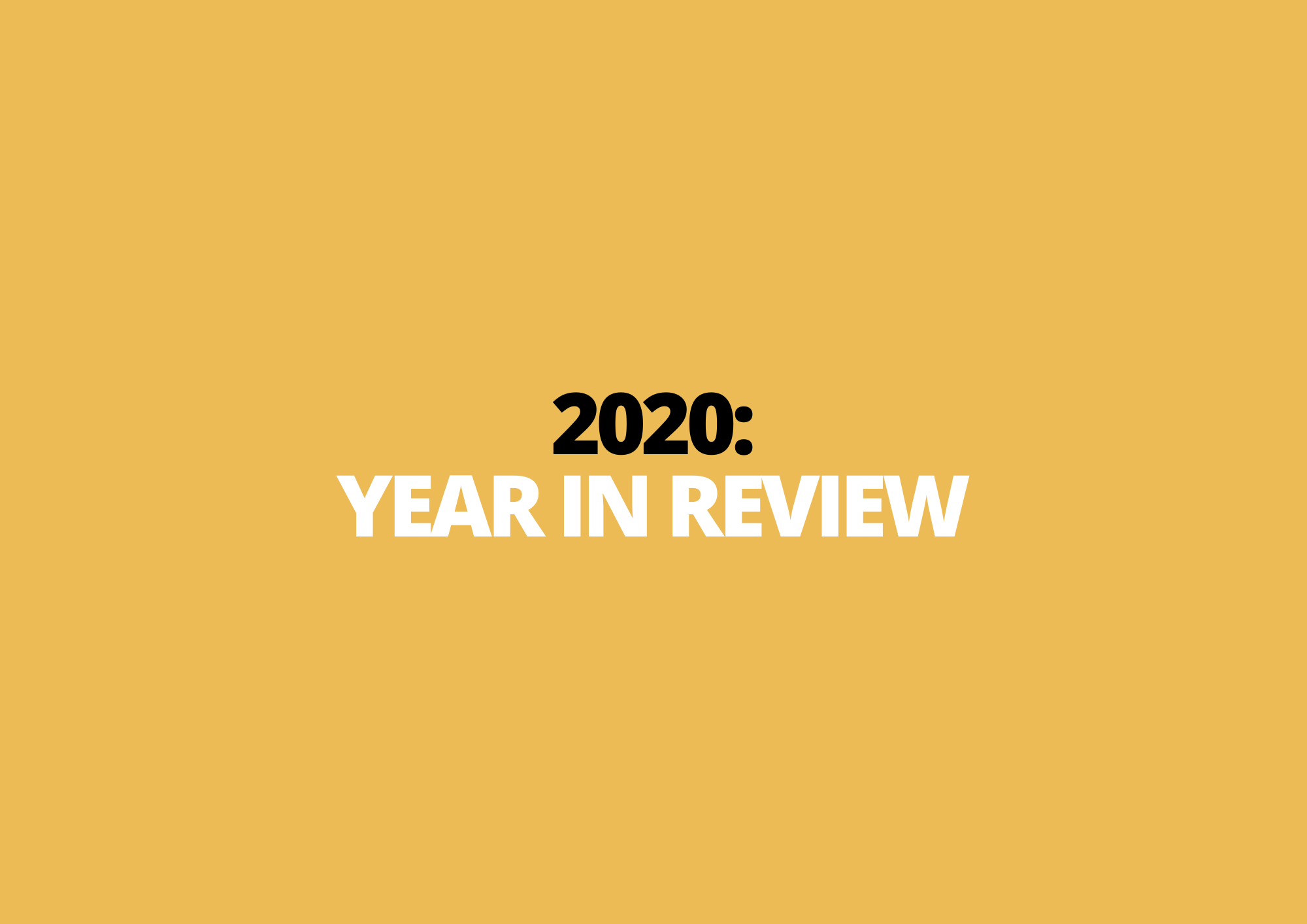2020: Year in Review