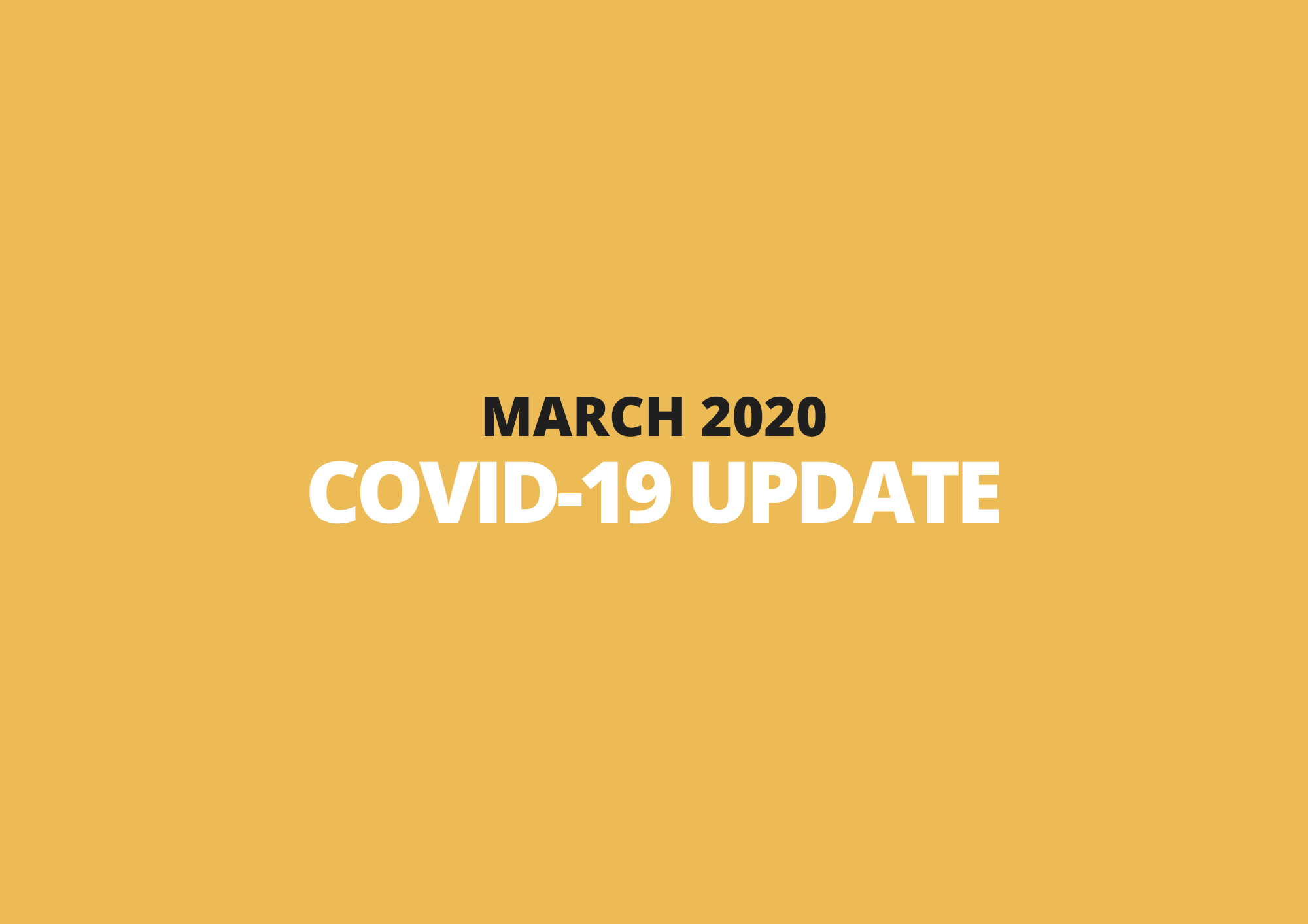 COVID-19 Update