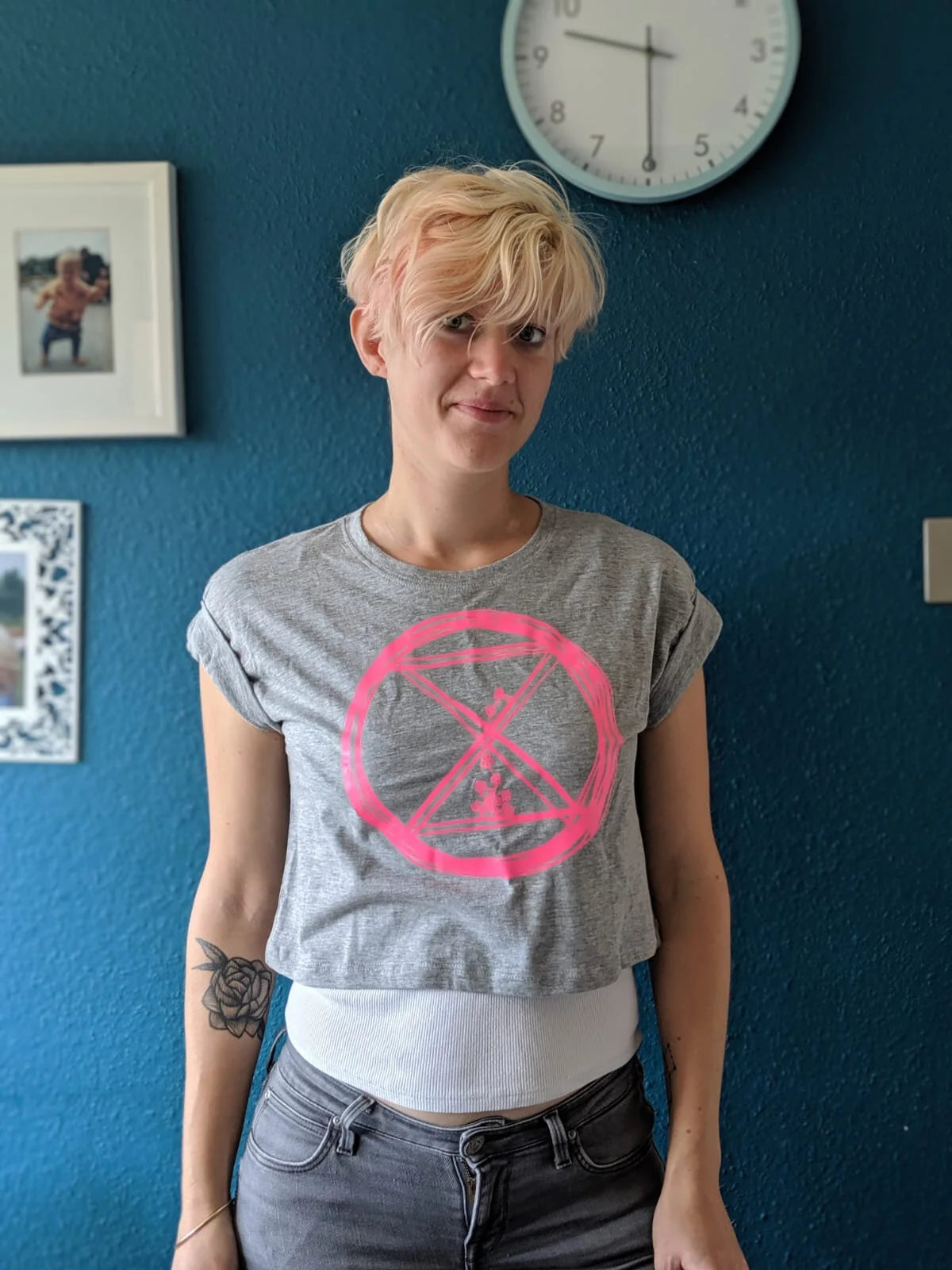 Adeline in SAVE THE LANET neon pink on grey.jpg