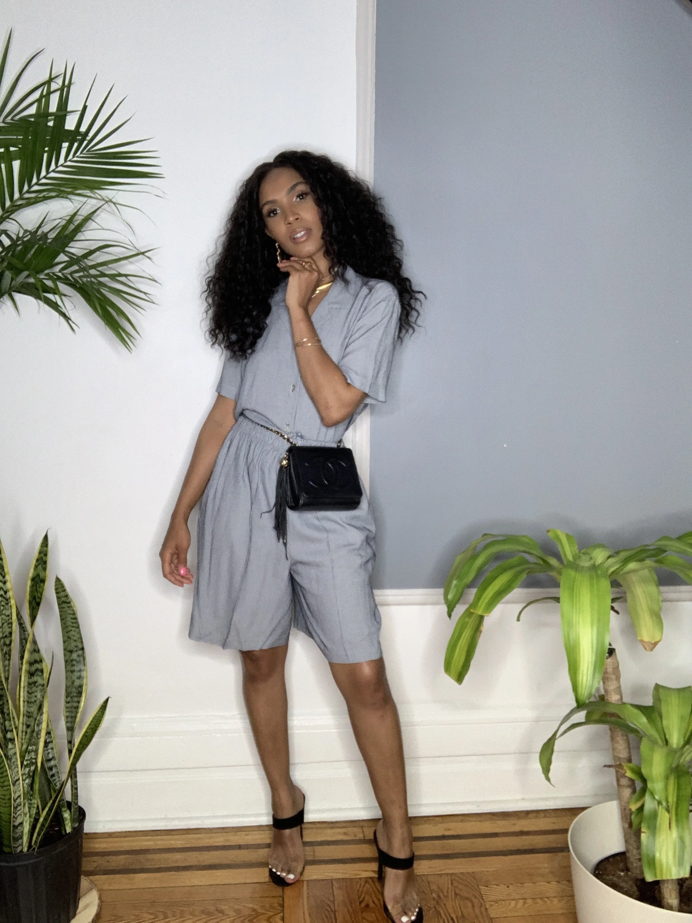 ISSA SET - SHORTS B&amp;W