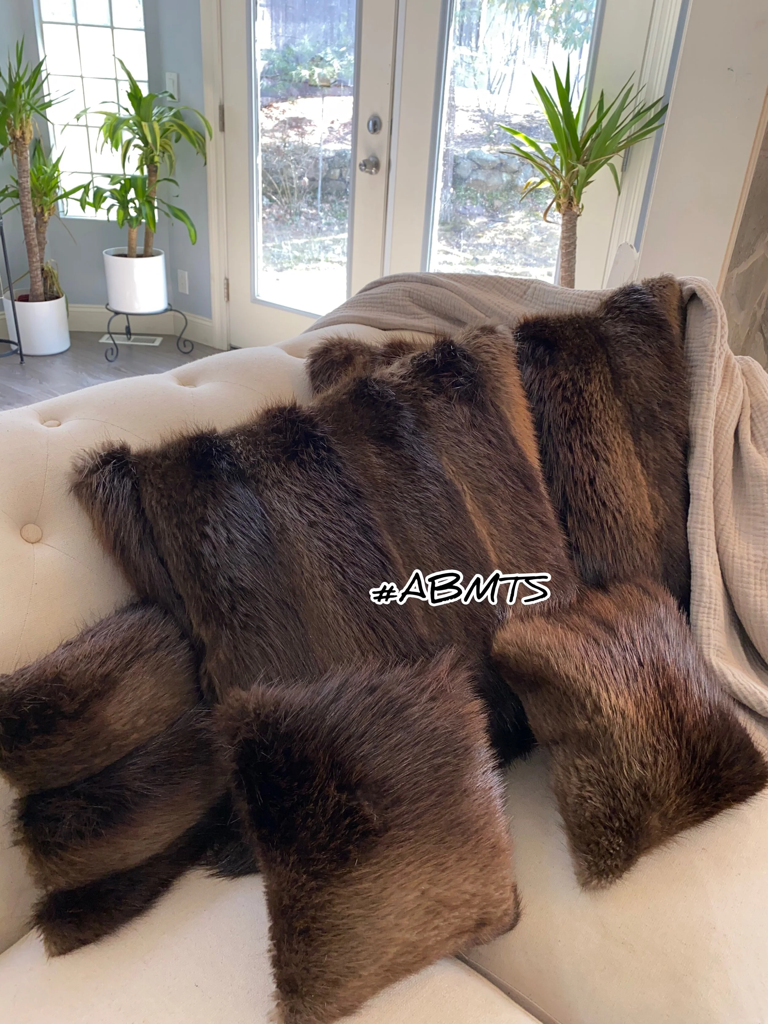 ABMTS HOME COLLECTION FUR PILLOW SET
