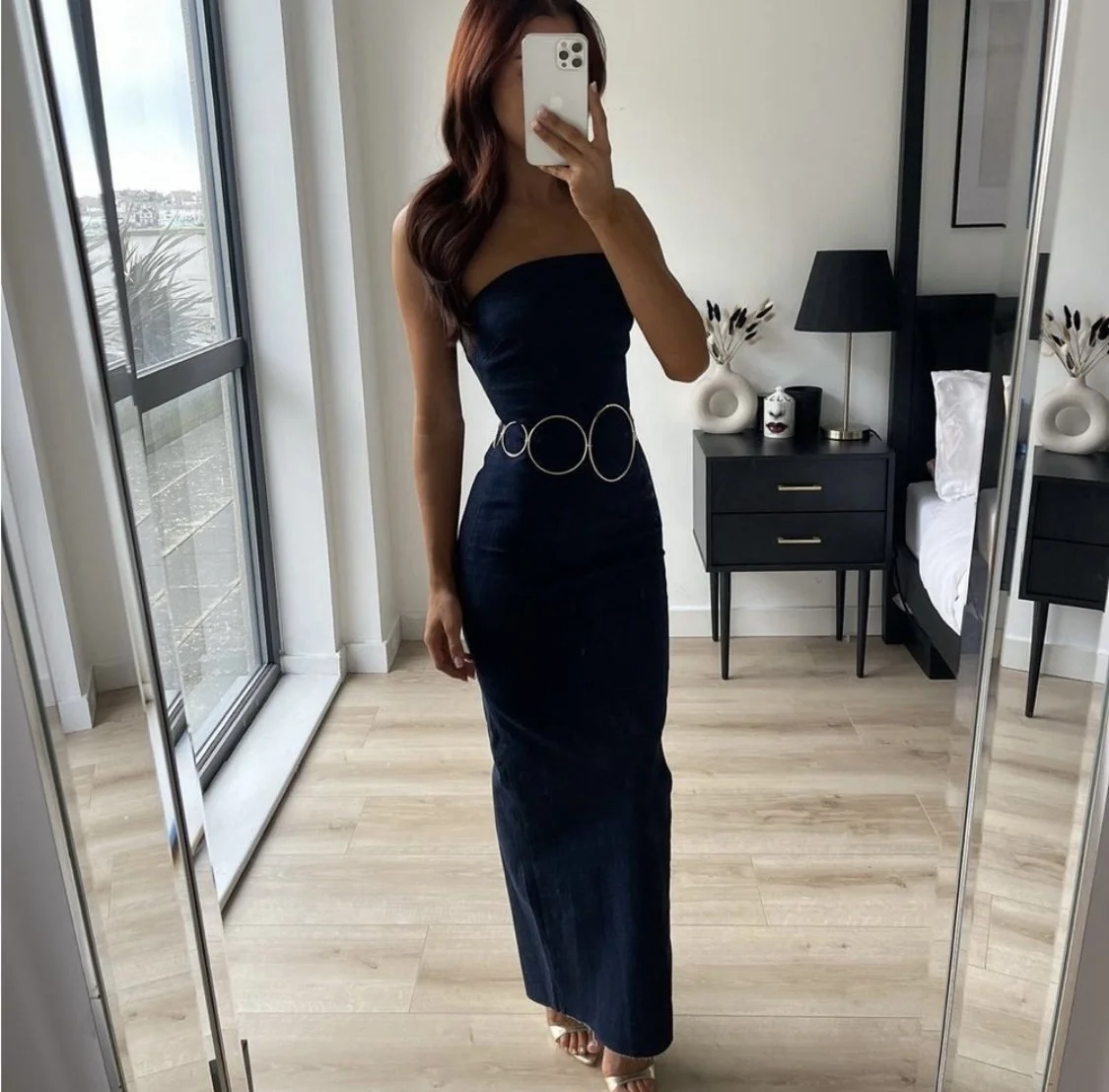 THE DENIM TUBE DRESS  A Bomb Muva's Thrift Shop