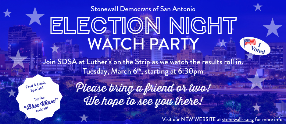 SDSA Election Night Watch Party!