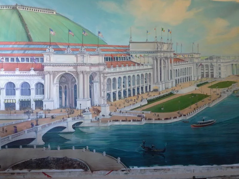 Manufacturer's Building 1893 World's Fair, Columbian Exposition — Painting in Progress in Studio —