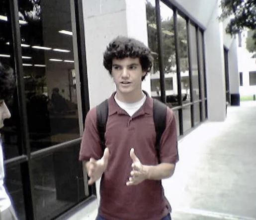 Probably ranting about how much I hate going to a private school, c. 2003