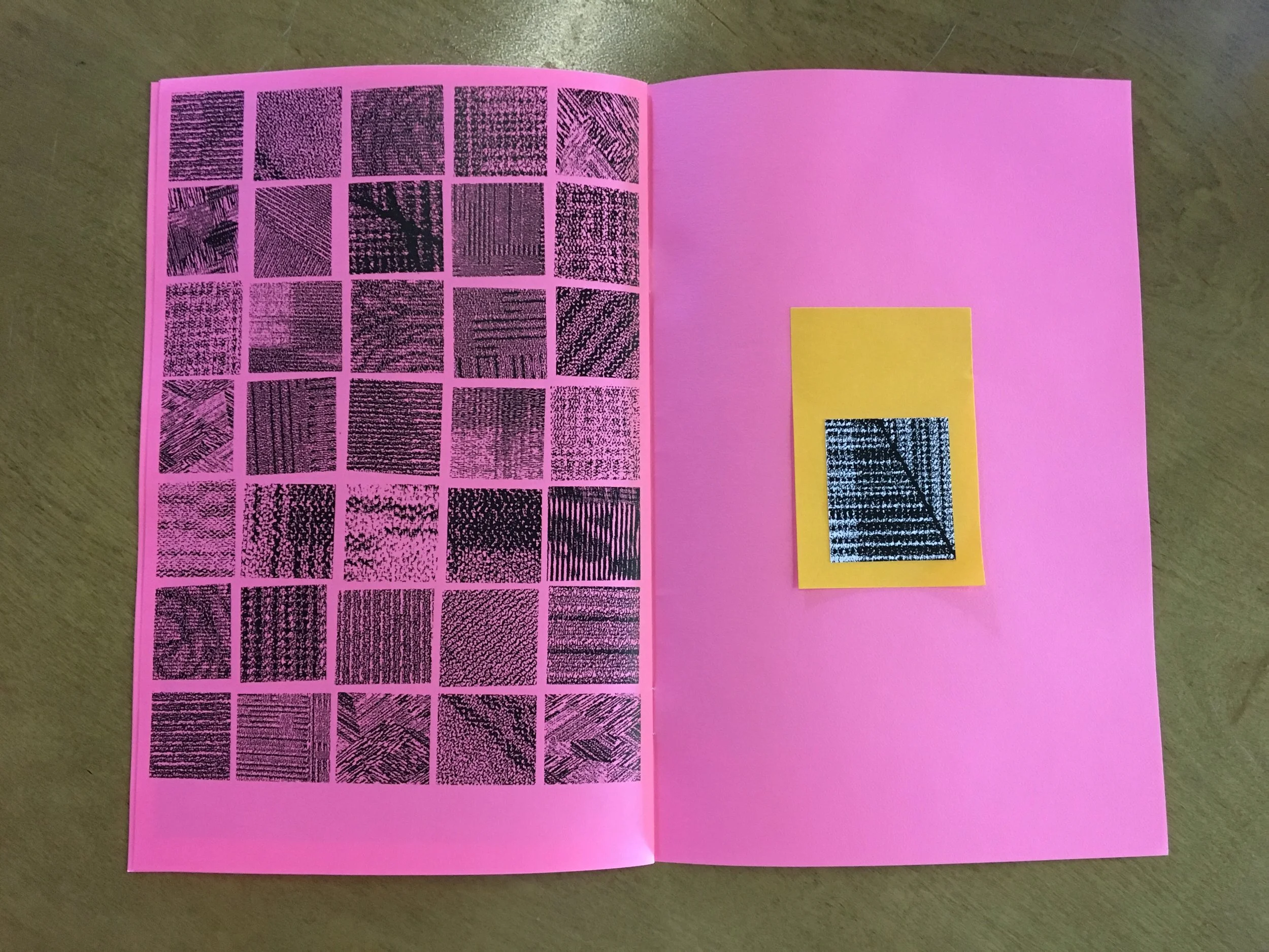 ALONE // Airport Carpet Zine: final book layout (back cover)