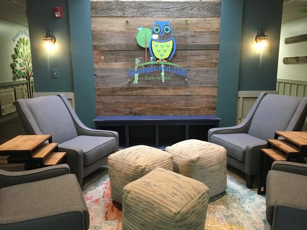 Georgetown Hill Early School // Maryland-based childcare company looking for an updated brand and interior design. Collaborative art direction and design with Jordan Woodruff.