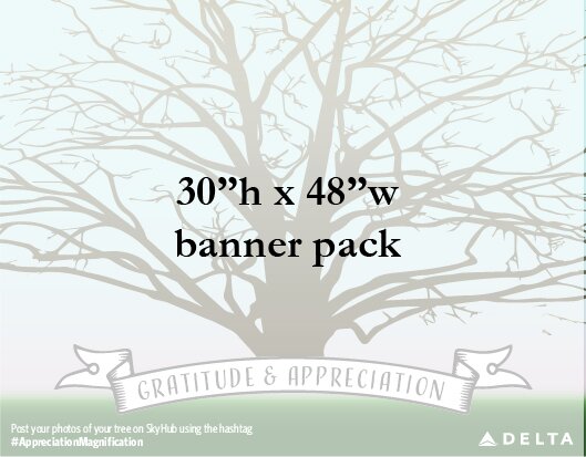 30" x 48" Banner and Leaf Pack