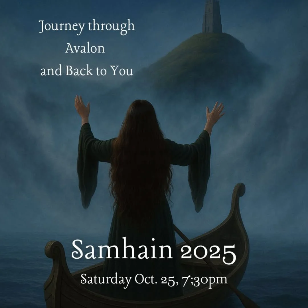 Tomorrow night join us for our Samhain ritual and step beyond the mists to walk the Path of Avalon, the sacred isle between worlds, where mystery, memory, and magic intertwine.
𝗦𝗮𝗺𝗵𝗮𝗶𝗻 𝟮𝟬𝟮𝟱: 𝗝𝗼𝘂𝗿𝗻𝗲𝘆 𝗧𝗵𝗿𝗼𝘂𝗴𝗵 𝗔𝘃𝗮𝗹𝗼𝗻 &