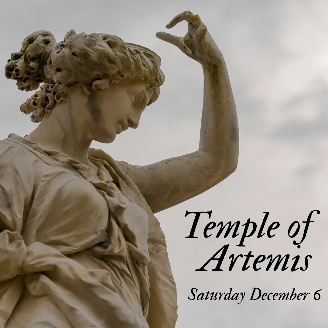 Tomorrow night when the moon is full, we gather for prayer and song at this month's Temple of Artemis Full Moon Circle.

Temple of Artemis Full Moon Circle
Saturday, December 6th from 7:30pm to 9:00pm
sliding scale $20-$30

Together we will honor Art