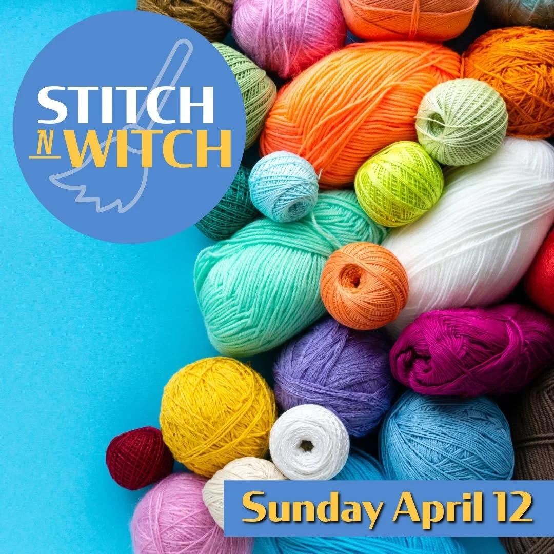 Share your love for knit, crochet, and embroidery crafting with others in the pagan community on this Sunday afternoon.

𝗦𝘁𝗶𝘁𝗰𝗵 𝗻 𝗪𝗶𝘁𝗰𝗵 𝘄𝗶𝘁𝗵 𝗧𝗲𝗺𝗽𝗲𝗿𝗮𝗻𝗰𝗲
𝗦𝘂𝗻𝗱𝗮𝘆, 𝗔𝗽𝗿𝗶𝗹 𝟭𝟮𝘁𝗵 𝗳𝗿𝗼𝗺 𝟭:𝟬𝟬𝗽𝗺 𝘁𝗼 𝟯:𝟬𝟬𝗽𝗺
