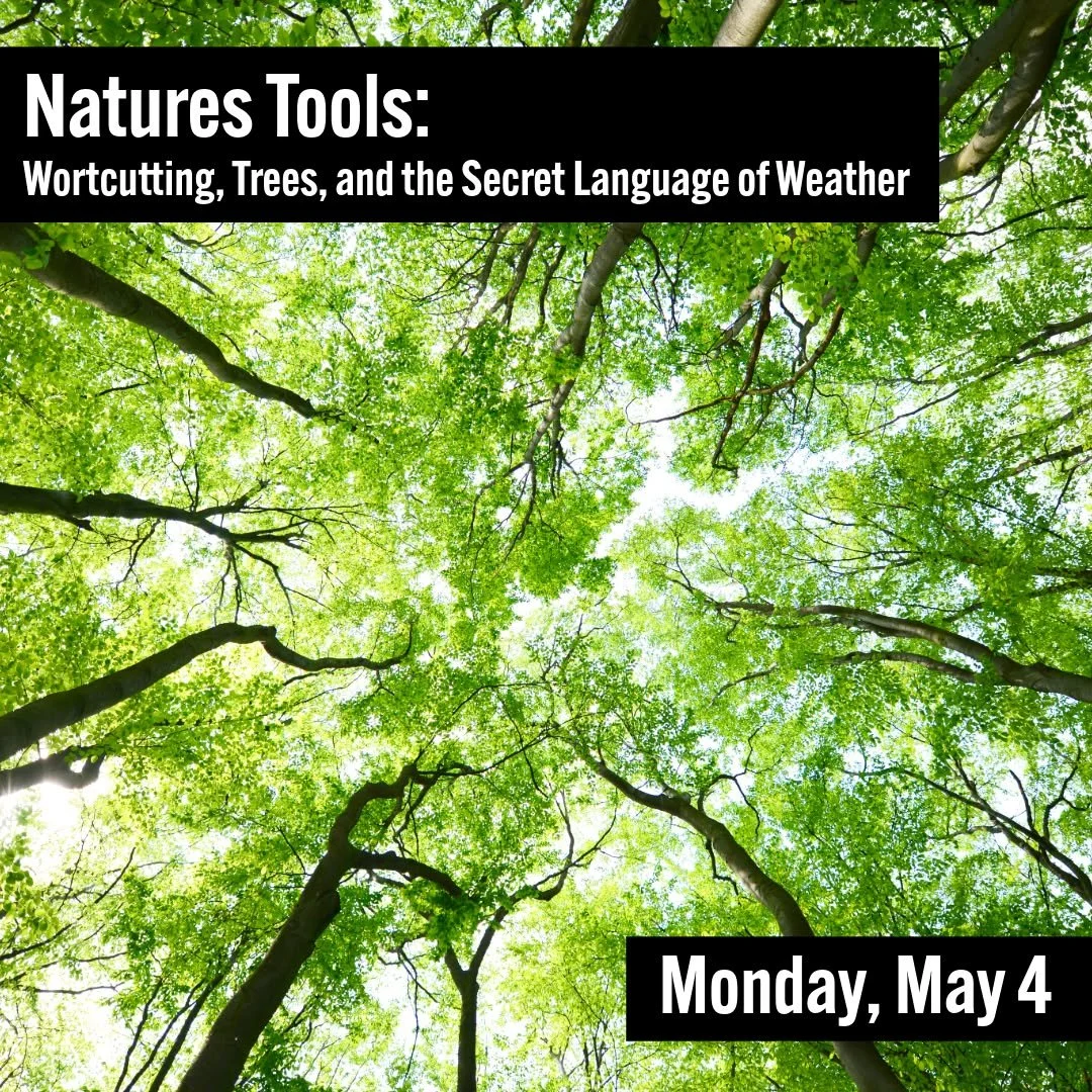 Coming up in May, we have the next class in our 2026 Magical Learning Series - Natures Tools: Wortcutting, Trees, and the Secret Language of Weather.

𝗡𝗮𝘁𝘂𝗿𝗲𝘀 𝗧𝗼𝗼𝗹𝘀: 𝗪𝗼𝗿𝘁𝗰𝘂𝘁𝘁𝗶𝗻𝗴, 𝗧𝗿𝗲𝗲𝘀, 𝗮𝗻𝗱 𝘁𝗵𝗲 𝗦𝗲𝗰𝗿𝗲𝘁 𝗟𝗮𝗻𝗴?