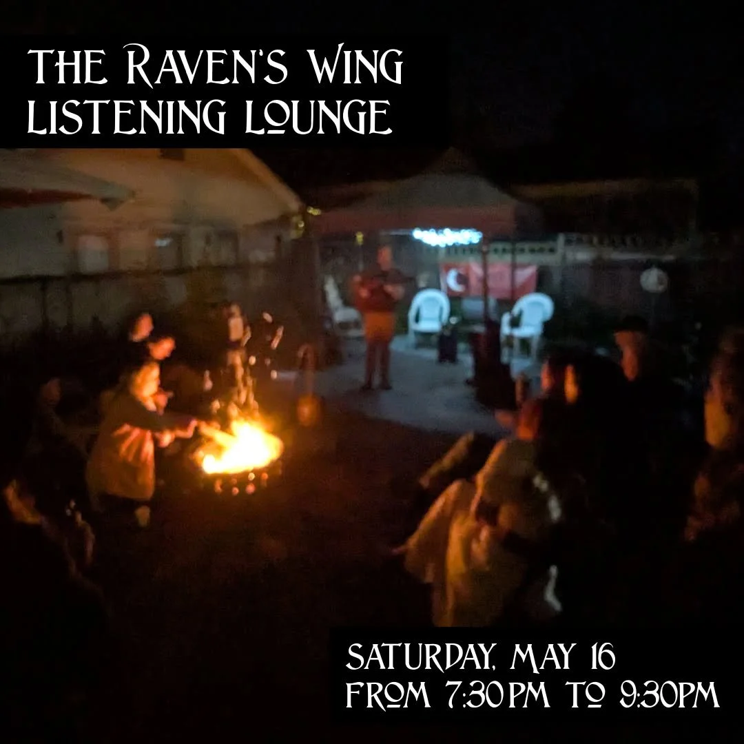 As the firelight rises we invite our Raven&rsquo;s Wing members into an evening of music, warmth, and fun. 

𝗧𝗵𝗲 𝗥𝗮𝘃𝗲𝗻&rsquo;𝘀 𝗪𝗶𝗻𝗴 𝗟𝗶𝘀𝘁𝗲𝗻𝗶𝗻𝗴 𝗟𝗼𝘂𝗻𝗴𝗲
𝗦𝗮𝘁𝘂𝗿𝗱𝗮𝘆, 𝗠𝗮𝘆 𝟭𝟲𝘁𝗵 𝗳𝗿𝗼𝗺 𝟳:𝟯𝟬𝗽𝗺 𝘁𝗼 𝟵:𝟯𝟬𝗽𝗺

