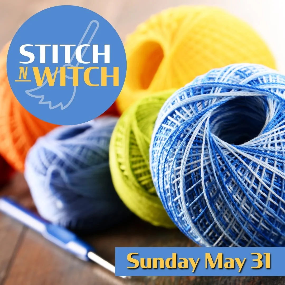 Come and enjoy this social gathering tomorrow afternoon to work on your portable fiber craft projects. 

𝗦𝘁𝗶𝘁𝗰𝗵 𝗻 𝗪𝗶𝘁𝗰𝗵 𝘄𝗶𝘁𝗵 𝗧𝗲𝗺𝗽𝗲𝗿𝗮𝗻𝗰𝗲
𝗦𝘂𝗻𝗱𝗮𝘆, 𝗠𝗮𝘆 𝟯𝟭𝘀𝘁 𝗳𝗿𝗼𝗺 𝟭:𝟬𝟬𝗽𝗺 𝘁𝗼 𝟯:𝟬𝟬𝗽𝗺
𝗙𝗿𝗲𝗲

Share your