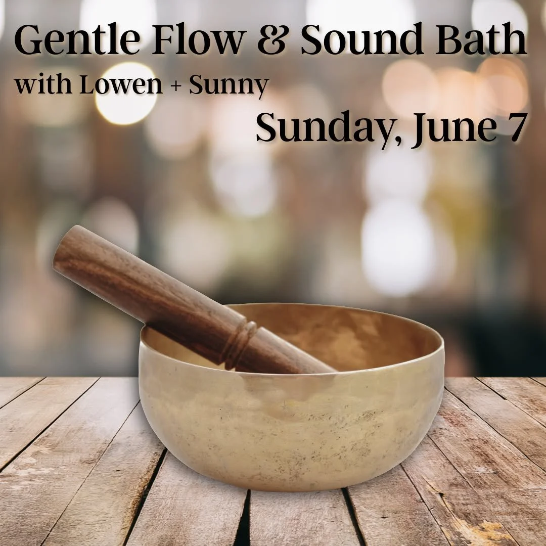 Join us tomorrow afternoon for a 90-minute gathering of movement and sound. 

𝗚𝗲𝗻𝘁𝗹𝗲 𝗙𝗹𝗼𝘄 &amp; 𝗦𝗼𝘂𝗻𝗱 𝗕𝗮𝘁𝗵 𝘄𝗶𝘁𝗵 𝗟𝗼𝘄𝗲𝗻 + 𝗦𝘂𝗻𝗻𝘆
𝗦𝘂𝗻𝗱𝗮𝘆, 𝗝𝘂𝗻𝗲 𝟳𝘁𝗵 𝗳𝗿𝗼𝗺 𝟰:𝟯𝟬𝗼𝗺 𝘁𝗼 𝟲:𝟬𝟬𝗽𝗺
𝗦𝗹𝗶𝗱𝗶𝗻𝗴 𝗦𝗰𝗮𝗹